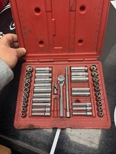 Used Mac Tools  14 In. Dr. Socket Set 41 Piece Set Sae Metric Nice
