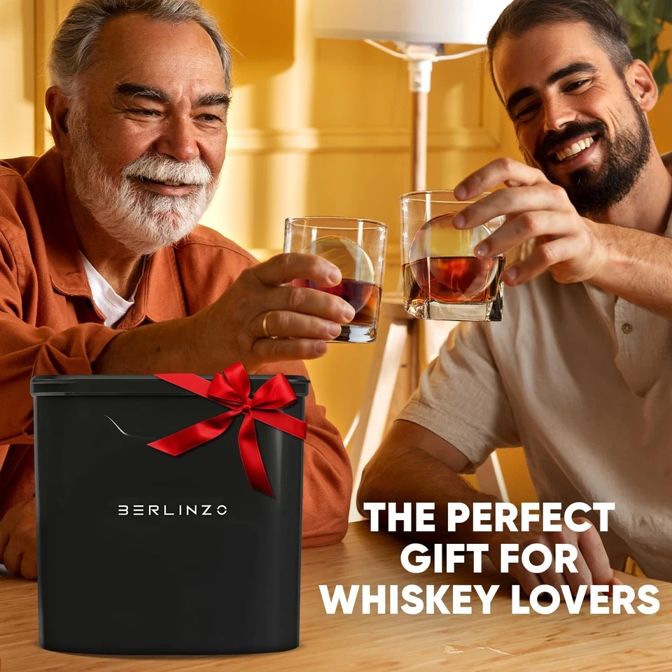 Premium Clear Ice Ball Maker Mold - 8 Large 2.4" Crystal Clear Ice Balls for Whi - Image 3 of 4