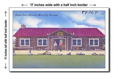 Montana 1940s - Range Riders Museum, Miles City, Montana - 11x17 Poster