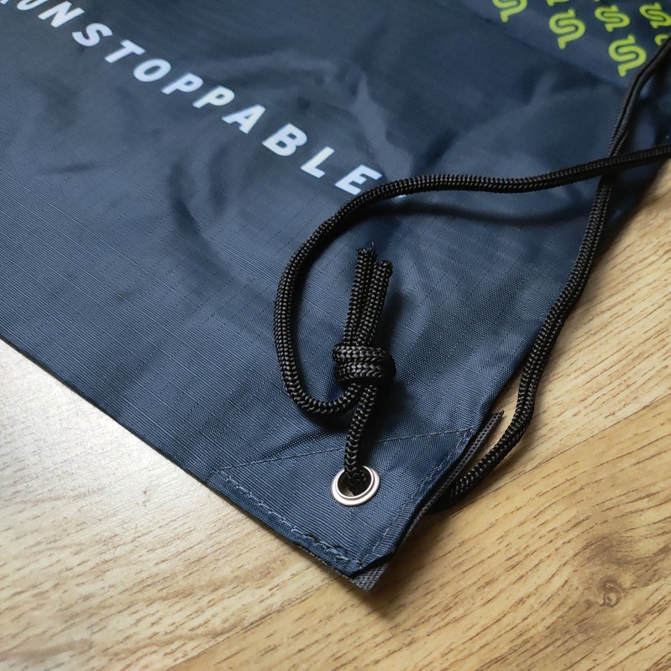 i-run Drawstring Bag Running Fitness Gym Carry 34.5x40cm Sport Backpack ...