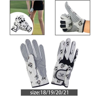 Frauen Golf Handschuhe Atmungsaktive PU Mesh Komfortable Kühlung Vielseitig