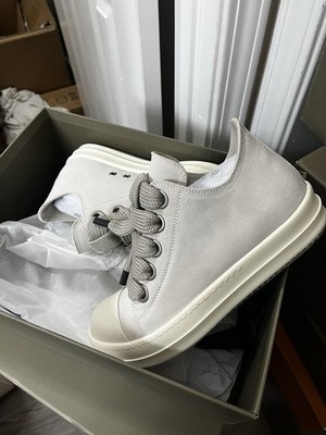 Rick Owen s Drkshdw Ramones Jumbo Laced Low Gray Size 42 US 8.5-9
