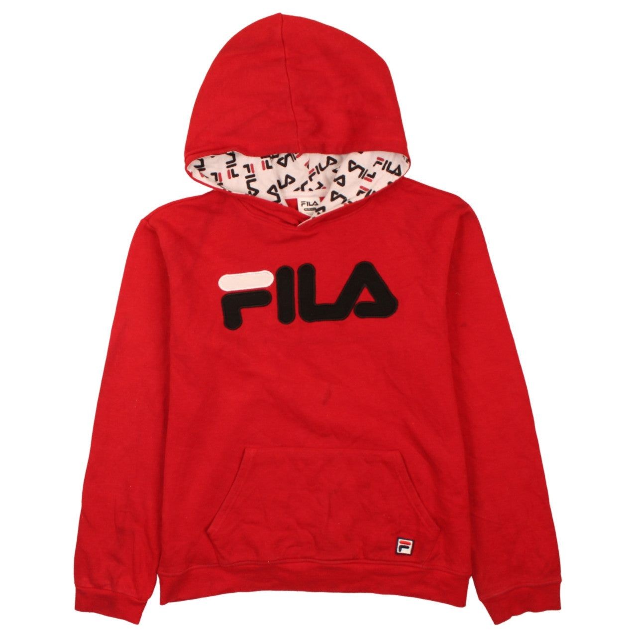 FELPA CON CAPPUCCIO VINTAGE FILA ROSSA DONNA 2XL