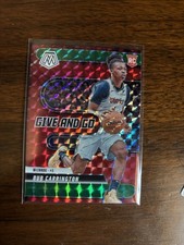 2024-25 Panini Mosaic Basketball Bub Carrington Give And Go Green Mosaic Rookie