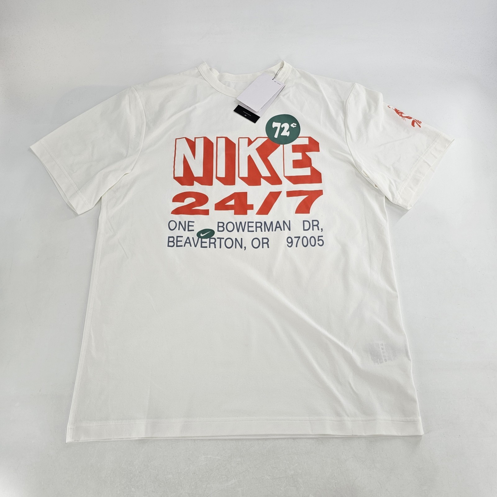 OFF WHITE X NIKE Nike Hyverse Dri Fit UV Training T shirt Top Uomo X LARGE XL Off White Tee NUOVO
