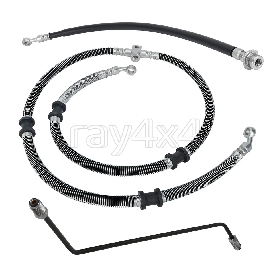 Front Brake Hose Line & Pipe Kit for Yamaha Grizzly 450 4x4 2011 2012 2013 2014 - Image 2 of 4