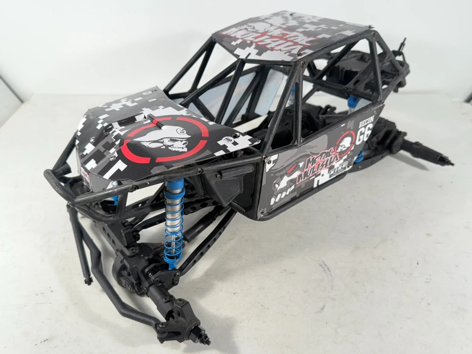 Rare Used Axial RR10 Bomber 4WD 1/10 Rock Racer Roller Slider Chassis - Image 3 of 4