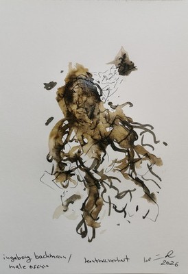 zeichnung, nach ingeborg bachmann, male oscuro, kontrollverlust, unikat