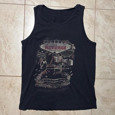 2000s falling in reverse sin city metalcore band merch tank top mens medium