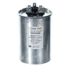 TRCFD405 Titan Pro Round Dual Motor Run Capacitor 40/5 MFD 440/370V 