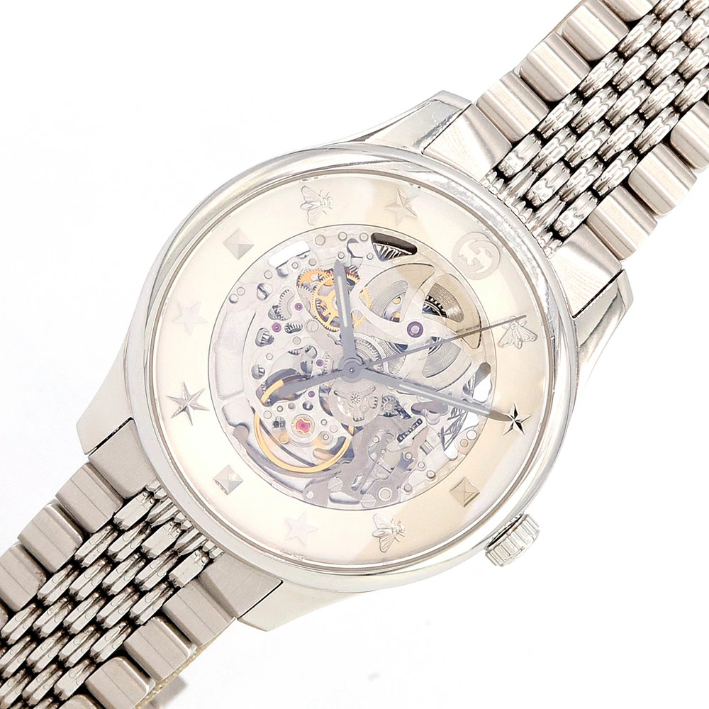 Gucci Men's Watch Timeless YA126357 Silver Stainless Steel