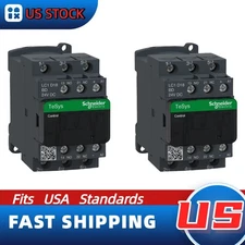 2PC LC1D18BD Schneider New Contactor 3- phase 3 NO 24VDC coil In-stock in the US