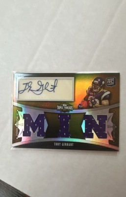 2010 Topps Triple Threads - Toby Gerhart #115 Gold RC /25 (RC)