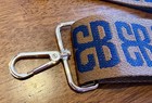 Crossbody Wide Purse Bag Replacement Strap - Brown, Blue, Gold Hardware  — photo 2