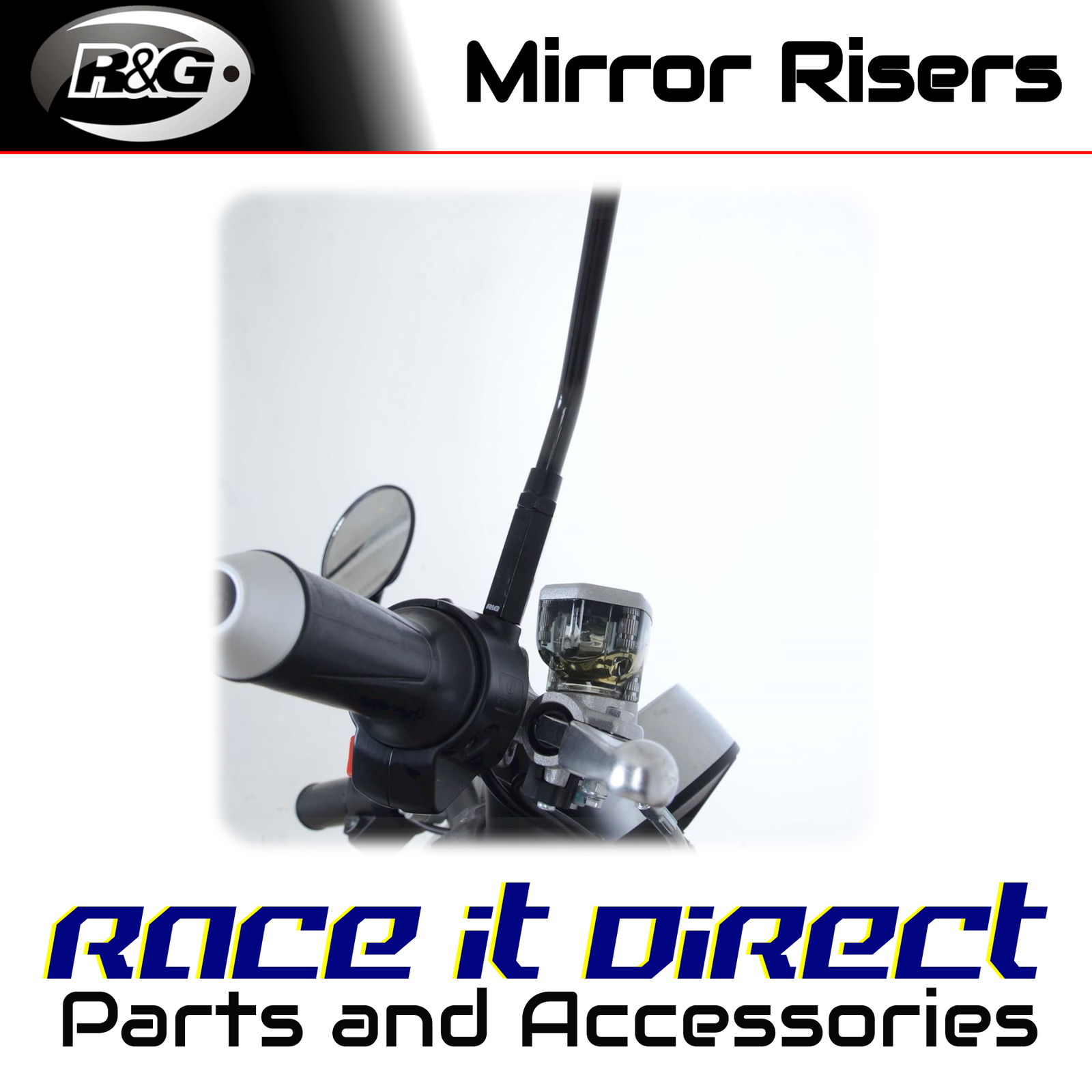 R&G - MR0014BK - Mirror Risers