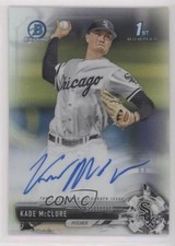 2017 Bowman Draft Chrome Pick Refractor 61/499 Kade McClure #CDA-KMC Auto 0e3