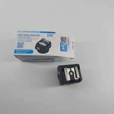 JJC Standard Hot Shoe Adapter with Extra PC Sync Connection Port  3.5Mm Mini Ph