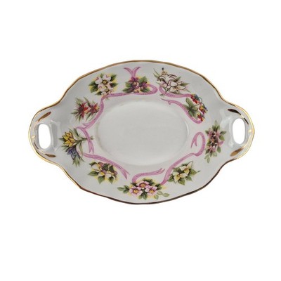 Royal Albert Our Emblems Dear Bone China Trinket Dish Floral Gold Trim Vintage