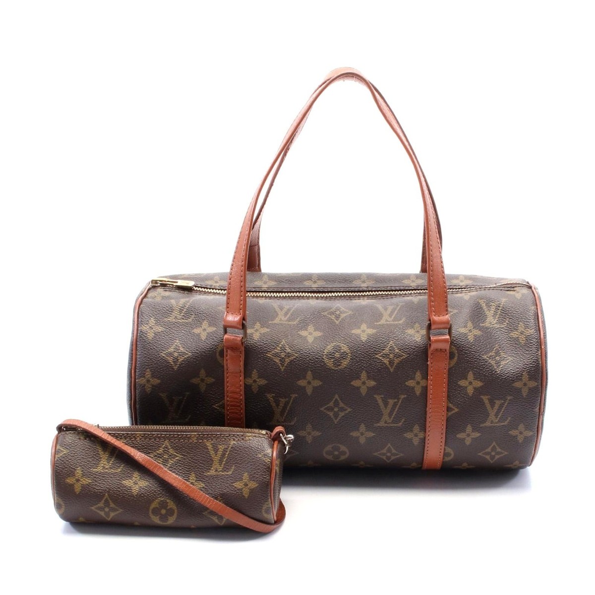 Louis Vuitton Papillon 30 Monogram Handbag Women Brown One