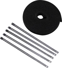 Cycle Performance - CPP/9244 - Lava Rock Exhaust Wrap Kit - Metallic Black - 1" 