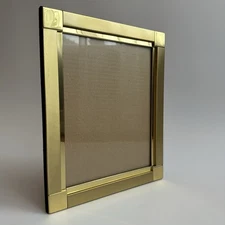 Vintage Fetco 8x10 Brass Gold Metal Photo Picture Frame Art Gallery Wall MCM