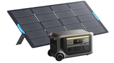 Anker SOLIX F3000 Portable Power Station with 400W Solar Panel, 3,072Wh,6,000W R
