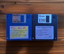 Floppy disk file canzoni midi vintage