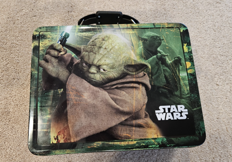 Vintage Star Wars Metal Lunchbox, Yoda Jedi Master Tin Box Company | eBay