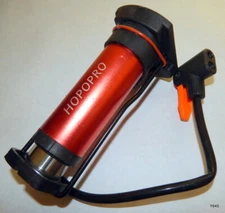 Red Aluminum Bicycle Floor Pump