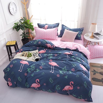 kids flamingo bedding