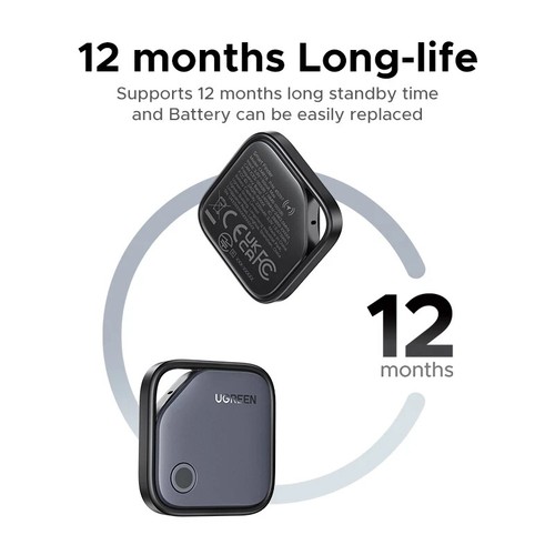 4x UGREEN Smart Tag Bluetooth 5.0 Tracker Locator for iPhone iPad Mac Anti-Lost - Picture 7 of 11