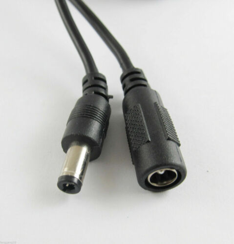 CCTV DC Power 5.5mm x 2.1mm Female To Male Plug Cable Adapter Extension Cord 2M - Picture 2 of 3
