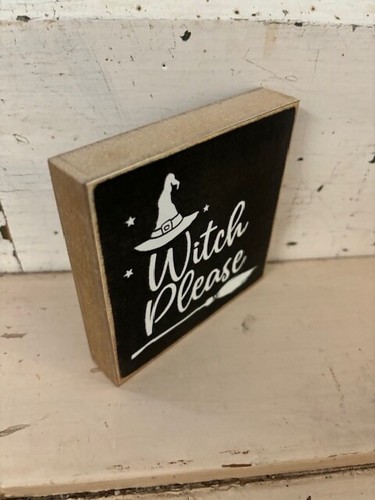 Set of 3 | 4x4 in Block Sign | Fall/Halloween Theme - Picture 2 of 4