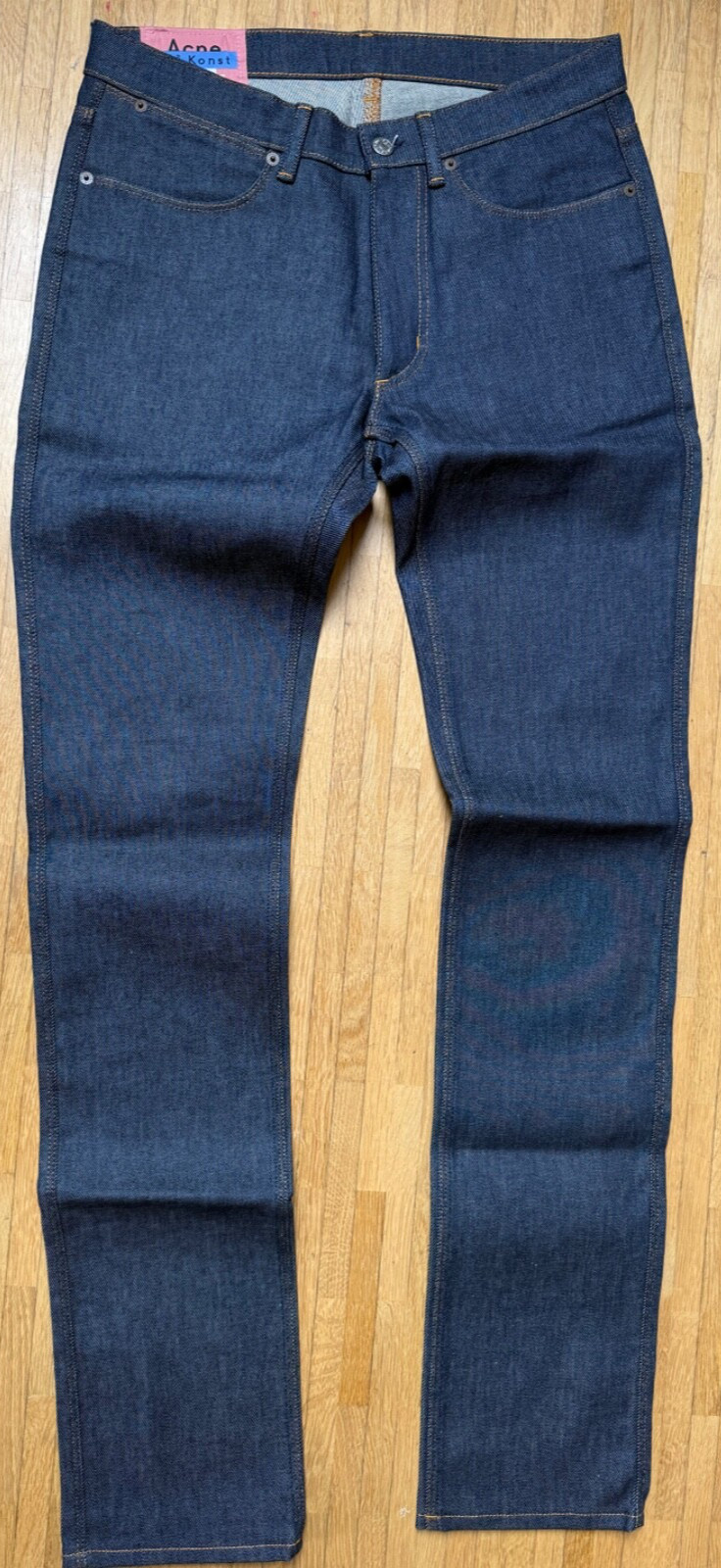 ACNE STUDIOS Bla Konst Max Indigo Raw Denim Jeans size W 31 L 34 Neu BNWOT