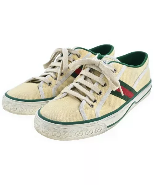 Baskets GUCCI BeigexGreenxRed UK8 (approx. 26,5 cm) 2200432122013