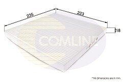 Comline EKF213 Cabin Filter for renault megane,scenic