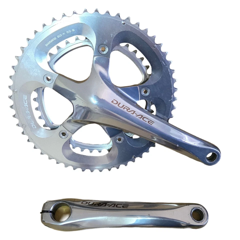 Кривошипная система Shimano FC-7800 Dura Ace 53T 39T 175 мм Полированное Серебро Дорожный велосипед - Изображение 2 из 4