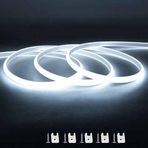 Tira LED COB Flexible Luz Luces Cinta Neón Impermeable 110V Hogar 220V Decoración - Imagen 7 de 12