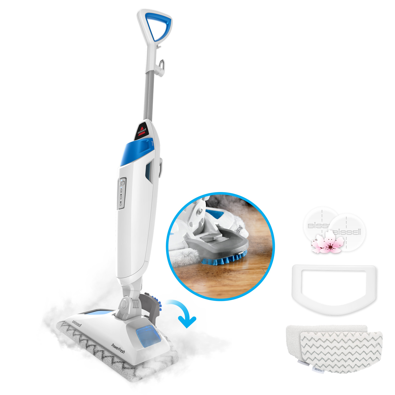 Bissell PowerFresh Steam Mop Hard Floor Natural Steam Cleane