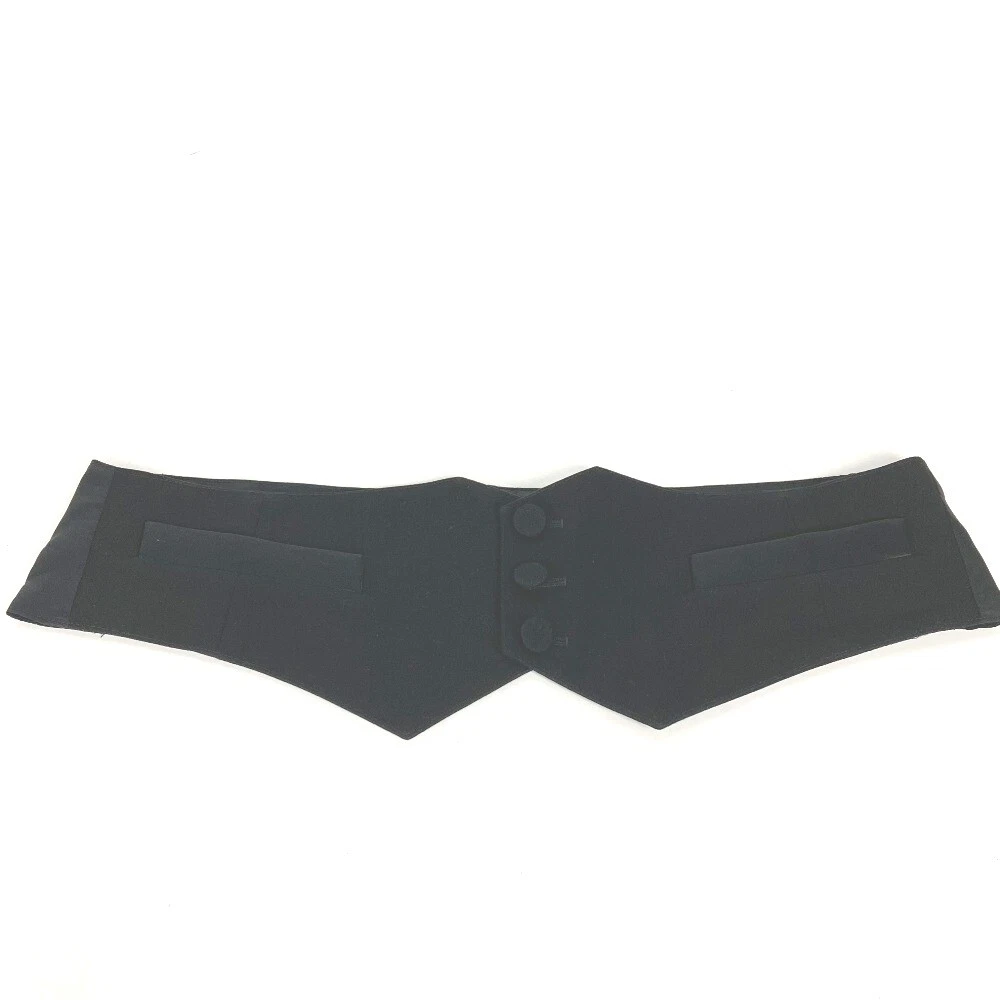 Dior 2 button Cummerbund Belt Accessories belt wool / Cupra Black