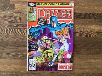 Comic - Dazzler #5 VF July 1981 The Mystery Of The Blue Shield Marvel Comics