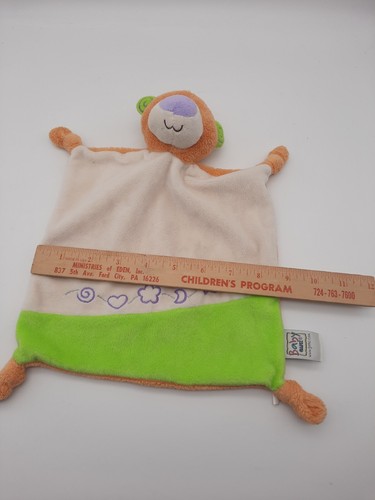 Baby Ganz Bär Lovey geknoteter Mandarinenbär Mini Decke mit Rassel - Bild 7 von 9