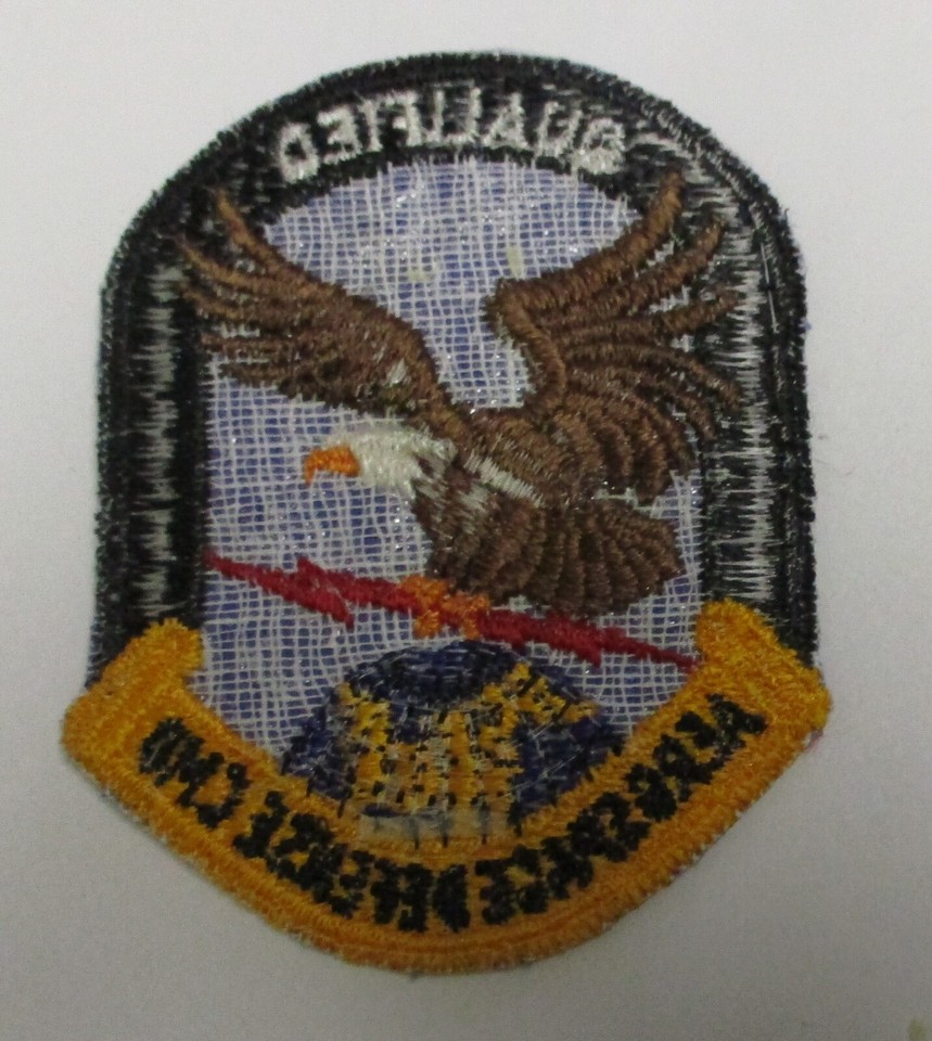 US AIR FORCE AEROSPACE DEFENSE COMMAND QUALIFIED PATCH Older Vintage ...