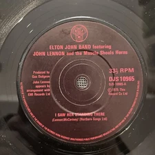 ELTON JOHN BAND W / JOHN LENNON - I SAW HERE STANDING THERE, 7 ", UK, 1975, NM !