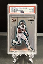 JALEN HURTS RC 2020 Panini Chronicles #D-19 Dynagon Rookies SILVER EAGLES PSA 10