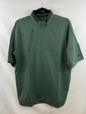 ADIDAS GOLF Men's Short Sleeve WIND Weatherproof Jacket Green Oxide Sz M NWT