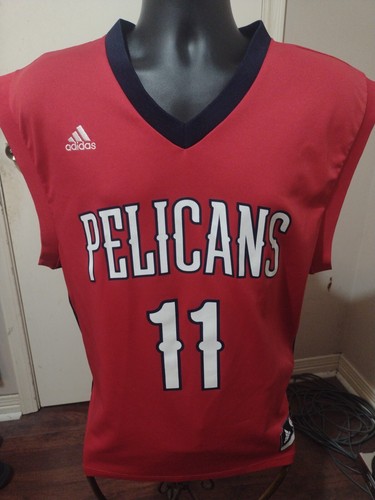 Jrue Holiday #11 New Orleans Pelicans NBA Adidas Jersey Red Men's Size Large L