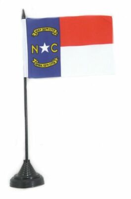 Fahne / Tischflagge USA - North Carolina 10 x 15 cm Tischfahne Flagge