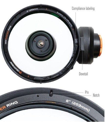 Anillo calentador de rocío Celestron para SCT 8 pulgadas 94051 (Stock del Reino Unido) - Imagen 6 de 7