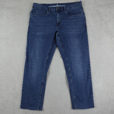 Anchor Blue Jeans Womens 34x32 Blue Slim Fit Mid Rise - Main Image